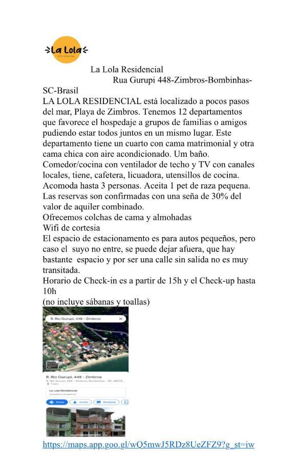 Ferienwohnung La Lola Residencial Bombinhas Exterior foto