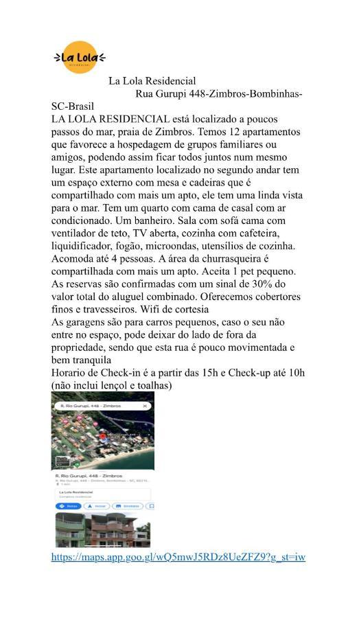 Ferienwohnung La Lola Residencial Bombinhas Exterior foto